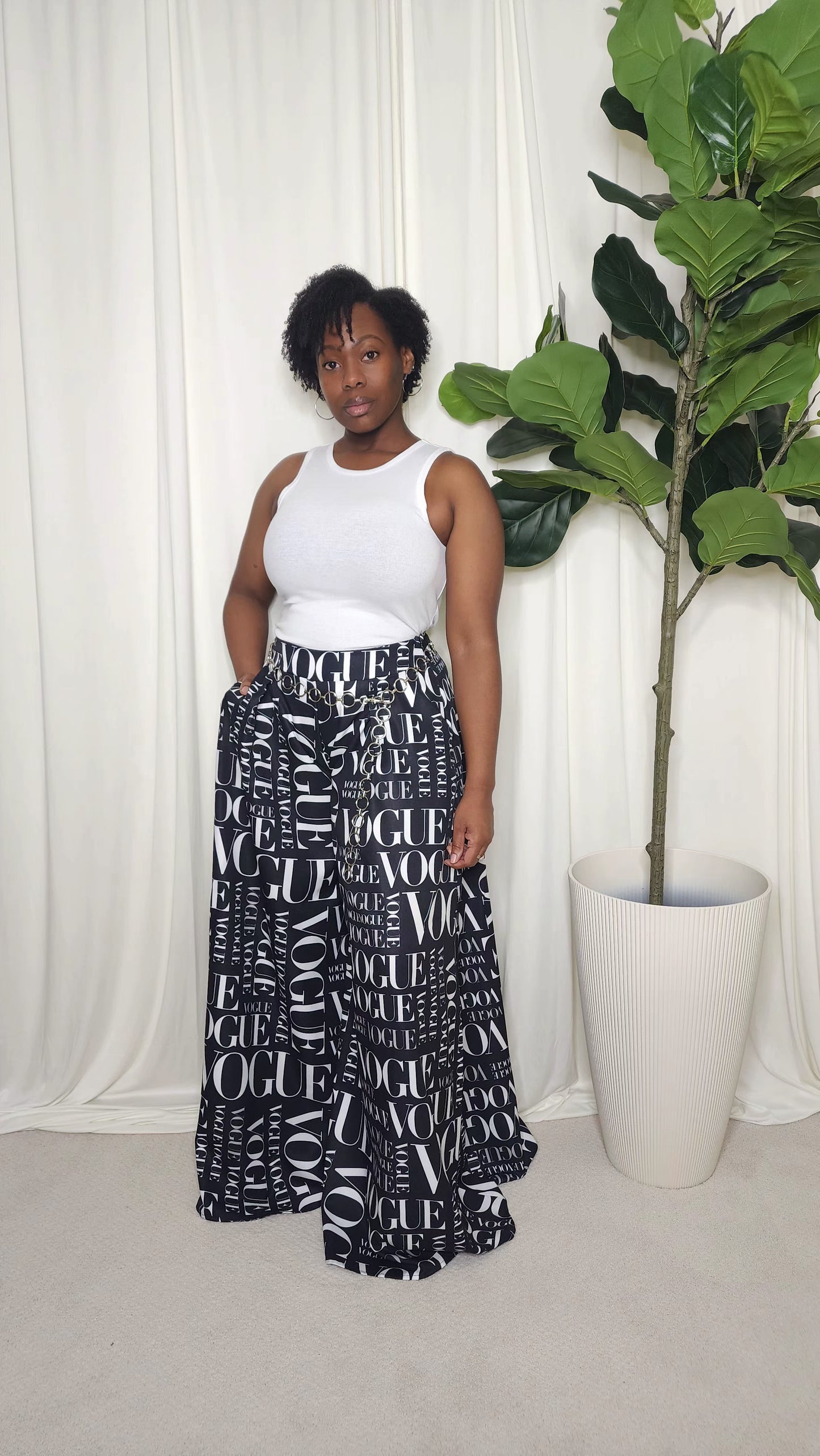 Vogue Palazzo Pants (Black)