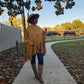 "Khaki Brown" Long Sleeve Pullover Fringe Crop Top