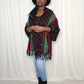The Luxe Fringe Poncho- Black