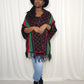 The Luxe Fringe Poncho- Black