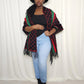 The Luxe Fringe Poncho- Black