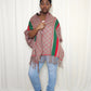 The Luxe Fringe Poncho- Taupe