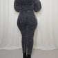 Mineral Wash Corset Jumpsuit- Black