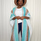 Turquoise Blue Cardigan w/ Bottom Tassels