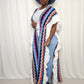 Blue/Multi Colored Maxi Shawl
