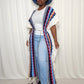 Blue/Multi Colored Maxi Shawl