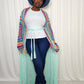 Mint Green Crochet Cardigan