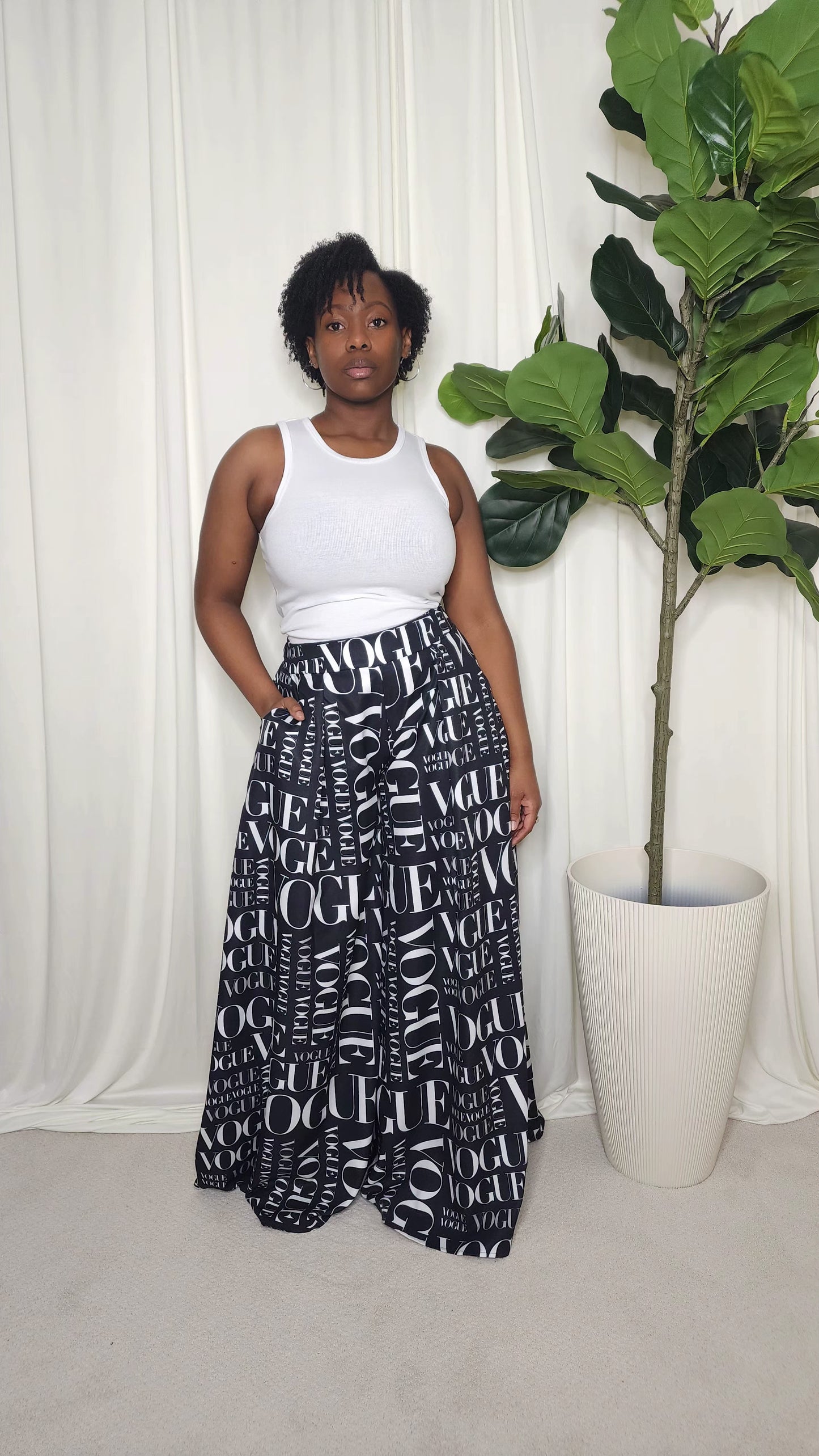 Vogue Palazzo Pants (Black)